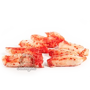 Мясо камчатского краба, 1-я фаланга, без панциря (вес краба 1кг) 2021г.