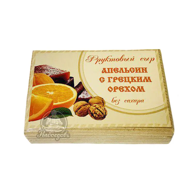 Мармелад Фруктовый сыр "Апельсин с грецким орехом " 250гр