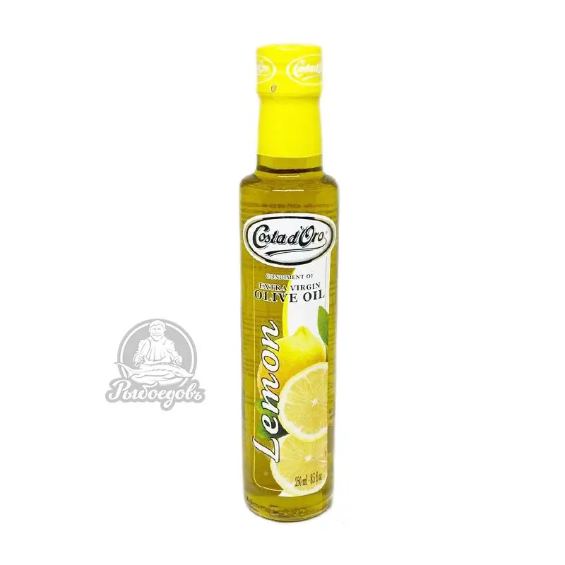 Масло Оливковое не рафинированное высшего качества Exstra Vergin со вкусом и ароматом Лимона CostadOro 250мл
