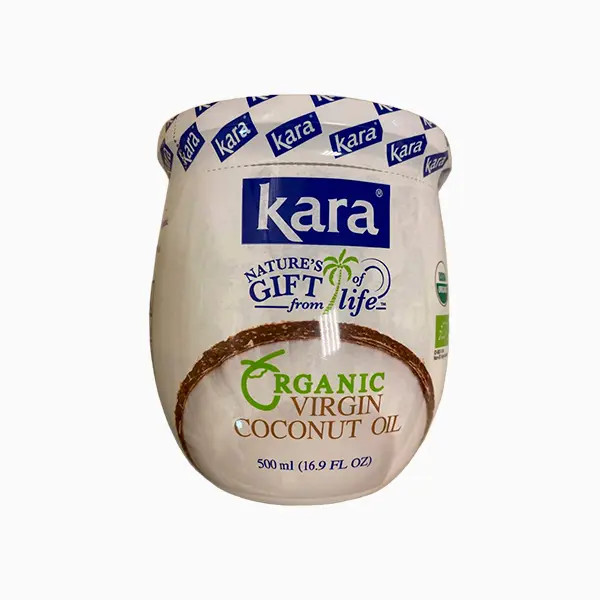 Кокосовое масло нерафинированное Organic Kara 500мл.