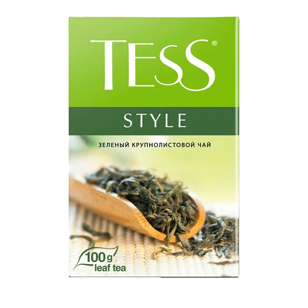Tess зелёный крупнолистовой чай Style 100гр