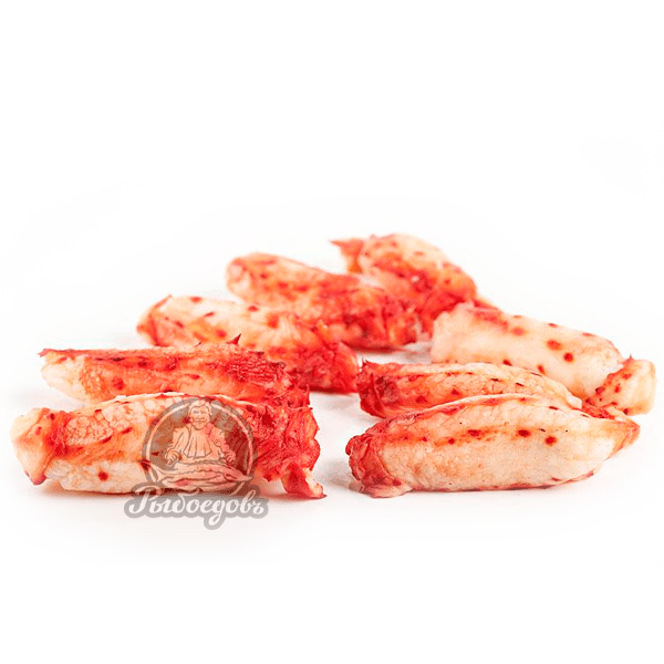 Мясо камчатского краба, 1-я фаланга, без панциря (вес краба 1кг) 2024г.