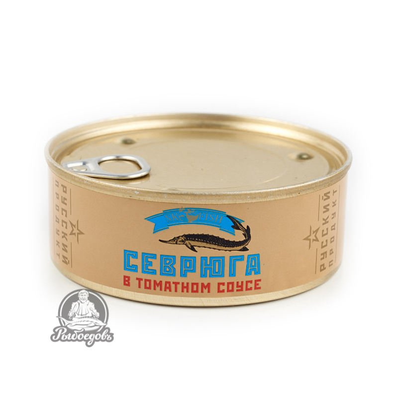 Севрюга в томатном соусе вес 240гр Севрюга в томатном соусе вес 240гр