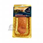 Горбуша нарезка холодного копчения Русское море 120гр Горбуша нарезка холодного копчения Русское море 120гр