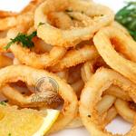 Кольца кальмара в кляре Кольца кальмара в кляре