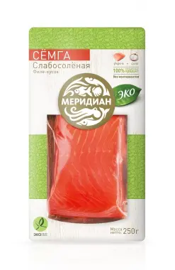 Семга филе-кусок слабосоленая, 250 г Семга филе-кусок слабосоленая, 250 г