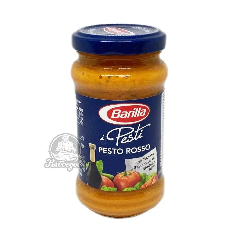 Соус на основе растительных масел песто россо с Томатами и Базиликом Barilla 190гр Соус на основе растительных масел песто россо с Томатами и Базиликом Barilla 190гр
