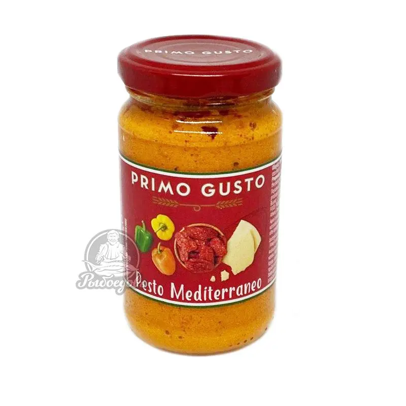 Соус песто среднеморский Primo Gusto 190гр Соус песто среднеморский Primo Gusto 190гр