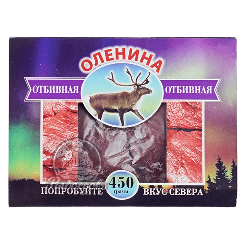 Отбивные из оленины замороженные 450г Отбивные из оленины замороженные 450г