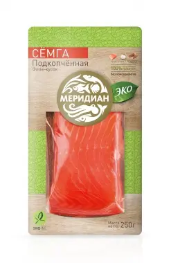 Семга филе-кусок подкопченная, ЭКО. 250 г Семга филе-кусок подкопченная, ЭКО. 250 г