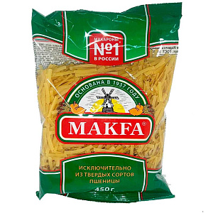 Макароны Лапшa MAKFA 450г Макароны Лапшa MAKFA 450г