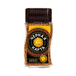 Кофе натуральный растворимый сублимированный «Чёрная Карта» 95гр Кофе натуральный растворимый сублимированный «Чёрная Карта» 95гр