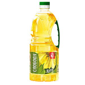 Масло подсолнечное, рафинированное "Слобода" 1,8л Масло подсолнечное, рафинированное "Слобода" 1,8л
