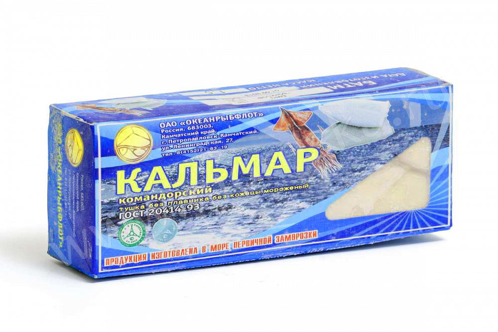 Кальмар филе 1кг Командорские острова Кальмар филе 1кг Командорские острова