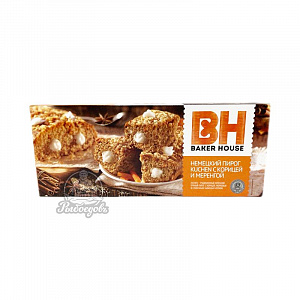 Немецкий пирог с KUCHEN c Корицей Меренгой BH BAKER HOUSE 350гр Немецкий пирог с KUCHEN c Корицей Меренгой BH BAKER HOUSE 350гр