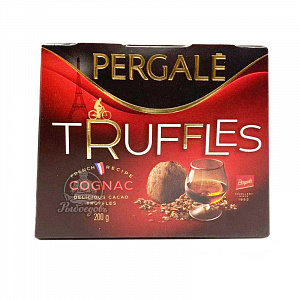 Классические трюфели шоколадные со вкусом коньяка Pergale Truffles 200гр Классические трюфели шоколадные со вкусом коньяка Pergale Truffles 200гр