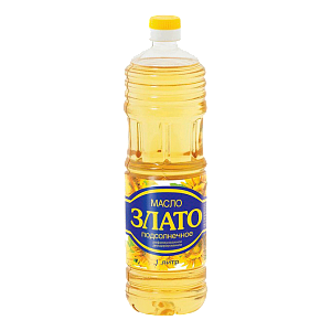 Масло подсолнечное, рафинированное "Злато" 1л Масло подсолнечное, рафинированное "Злато" 1л