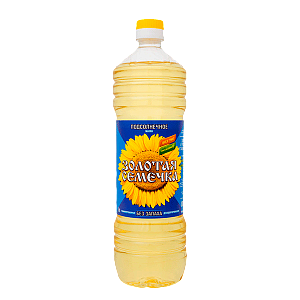 Масло подсолнечное, рафинированное "Золотая Семечка" 1л
