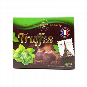 Классические шоколадные трюфели со вкусом мяты Pergale Truffles 200гр Классические шоколадные трюфели со вкусом мяты Pergale Truffles 200гр