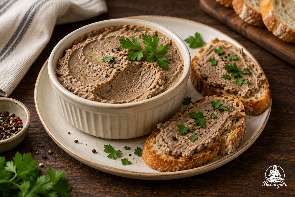 Нежный куриный печеночный паштет