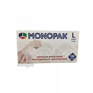 Перчатки виниловые, неопудренные, одноразовые 100 шт. Перчатки виниловые, неопудренные, одноразовые 100 шт.