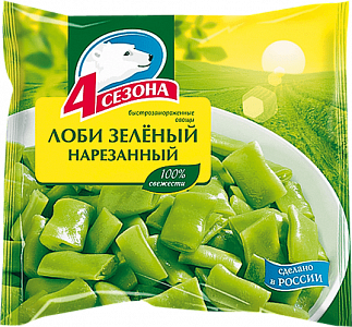 Лоби зеленый нарезанный