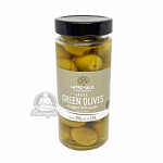 Оливки зеленые фаршированные чесноком в рассоле GREEN OLIVES 390гр Оливки зеленые фаршированные чесноком в рассоле GREEN OLIVES 390гр