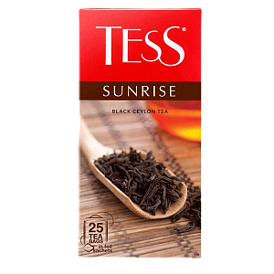 Tess чёрный цейлонский чай Sunrise 25 пакетиков Tess чёрный цейлонский чай Sunrise 25 пакетиков
