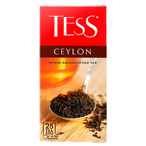 Чёрный высокогорный чай Tess  Ceylon 25 пакетиков Чёрный высокогорный чай Tess  Ceylon 25 пакетиков