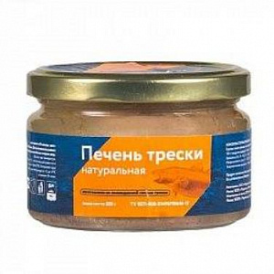 Печень трески натуральная из охлаждённого сырья 200мл Печень трески натуральная из охлаждённого сырья 200мл