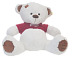 Белый мишка в футболке Loves. потеряшка. 60 см