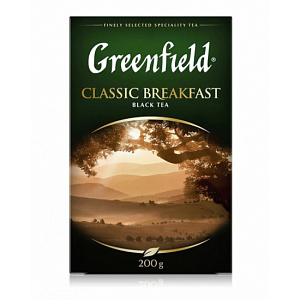 Чай чёрный "Greenfield Classic Breakfast" 200гр Чай чёрный "Greenfield Classic Breakfast" 200гр