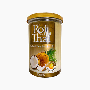 Рафинированное кокосовое масло ROI THAI, 600мл. Рафинированное кокосовое масло ROI THAI, 600мл.