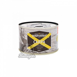 Сайра (Доброфлот) нат. с д/м ж/б (245гр.)