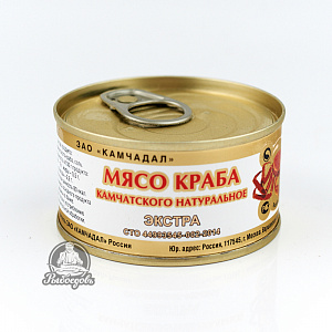 Мясо краба в  железной банке 140 грамм Мясо краба в  железной банке 140 грамм