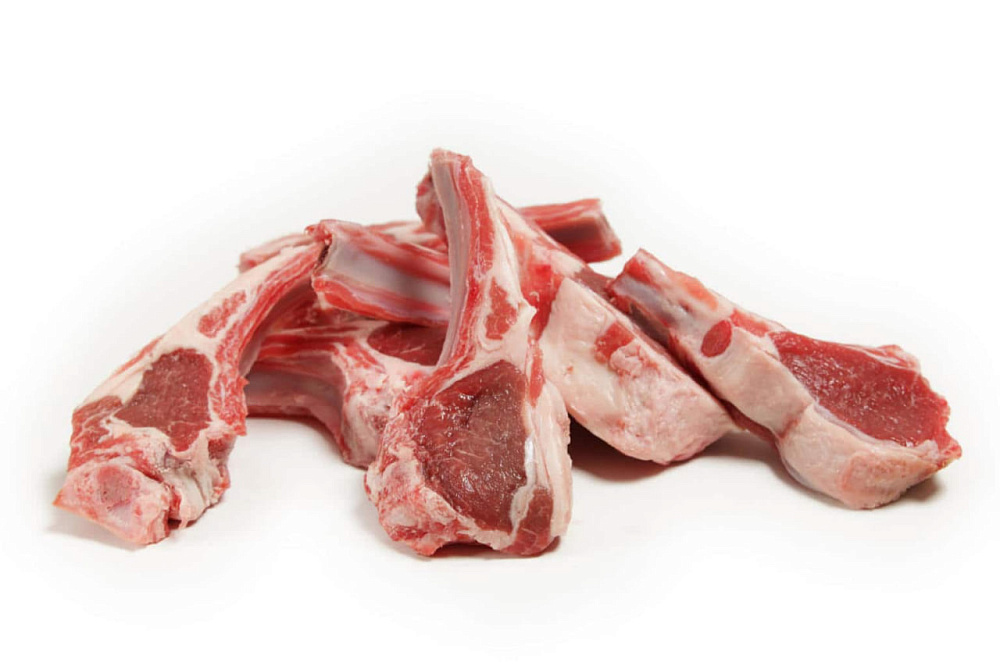 Корейка ягненка+ ребра рубленная Дагестан полевого откорма деликатес замороженая вес 1,8 кг+