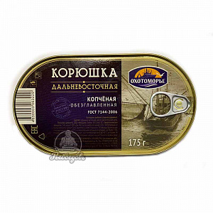 Корюшка дальневосточная копченая без головы с ключом 175гр. Корюшка дальневосточная копченая без головы с ключом 175гр.