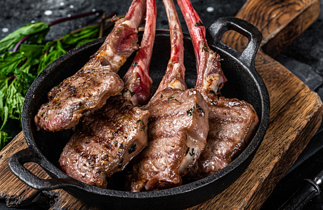 Каре ягнёнка на гриле