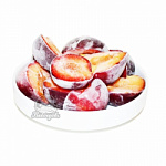 Слива замороженная половинка