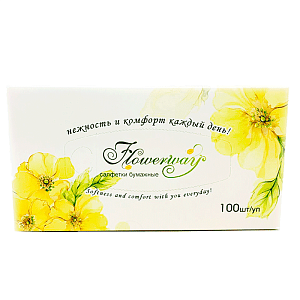 Салфетки бумажные Flowerway 100 шт Салфетки бумажные Flowerway 100 шт