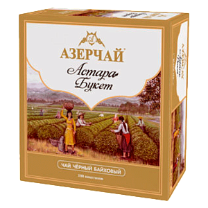 Чай Азерчай чёрный байховый 100 пакетиков