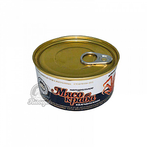 Мясо натурального камчатского краба ж/б 100% 220гр Мясо натурального камчатского краба ж/б 100% 220гр