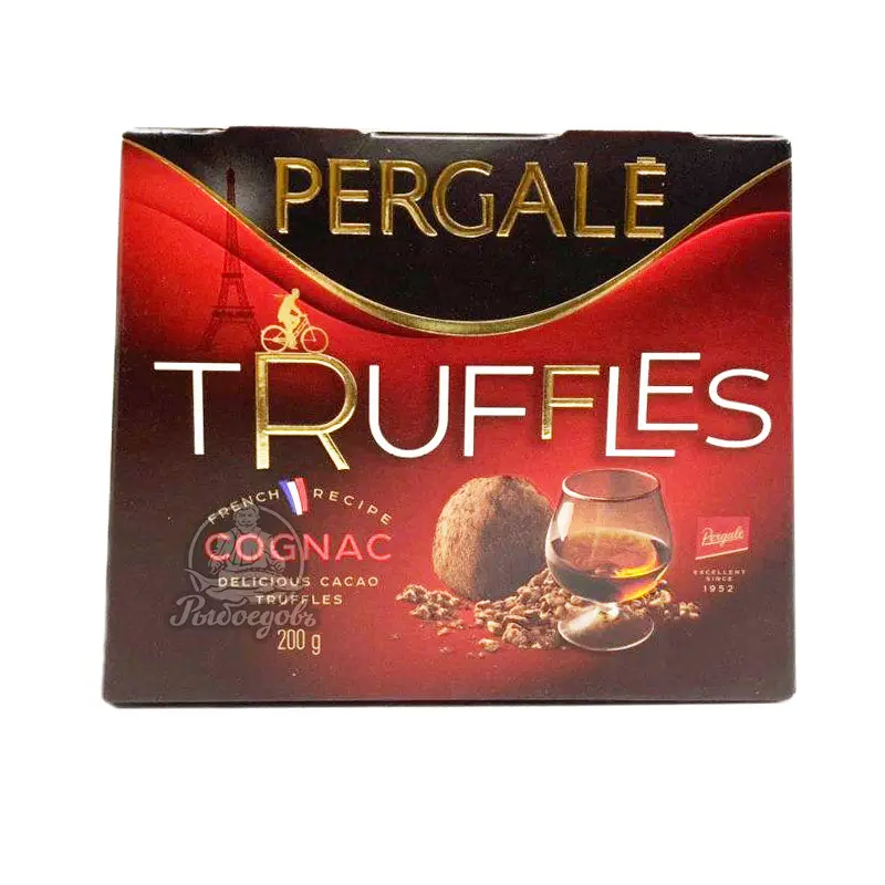 Классические трюфели шоколадные со вкусом коньяка Pergale Truffles 200гр