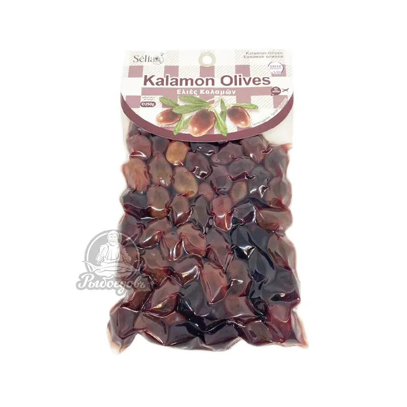 Оливки Каламата с косточкой Kalamata Olives 250гр