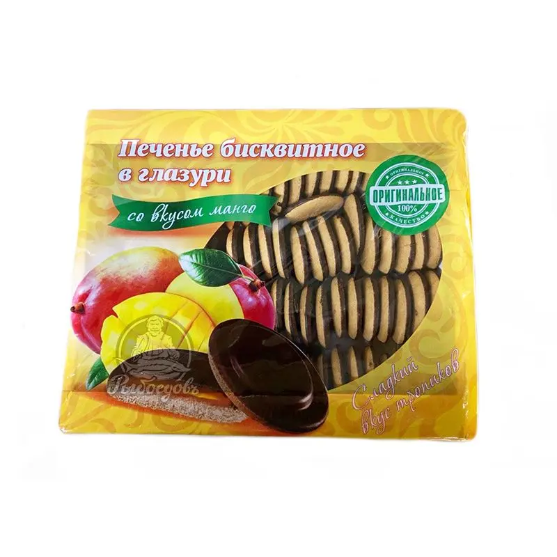 Печенье бисквитное в глазури со вкусом Манго Кико 1,2кг