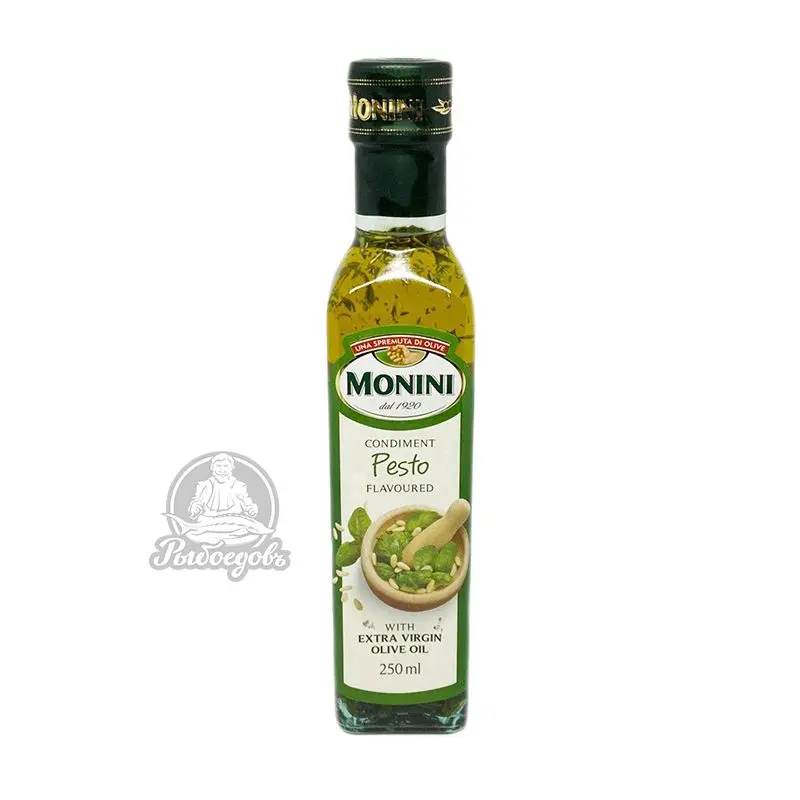 Масло оливковое не рафинированное высшего качества с ароматом Песто MONINI 250мл