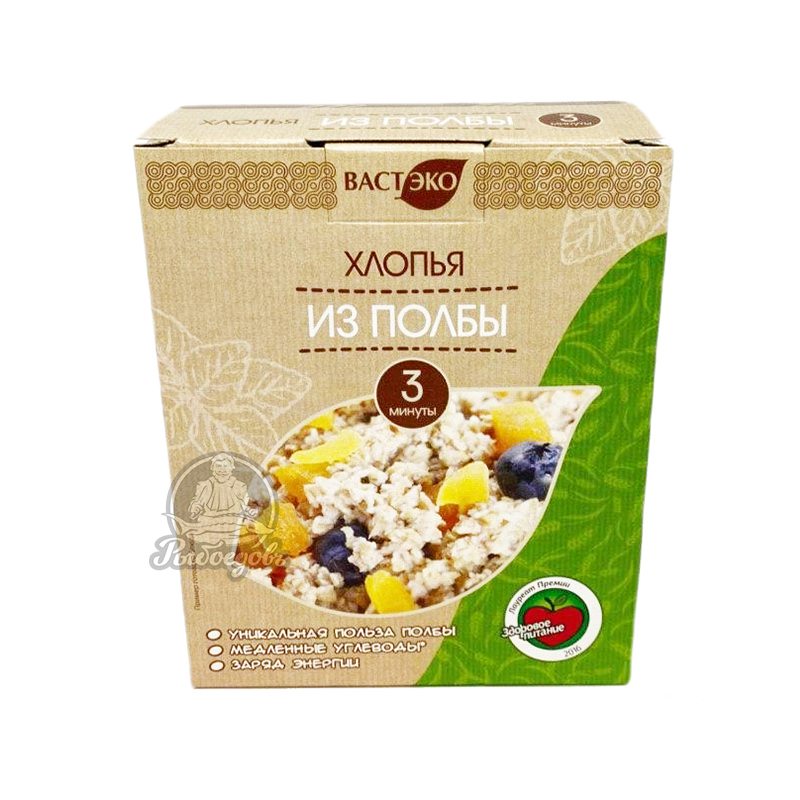 Хлопья из полбы ВАСТ ЭКО 400гр Хлопья из полбы ВАСТ ЭКО 400гр
