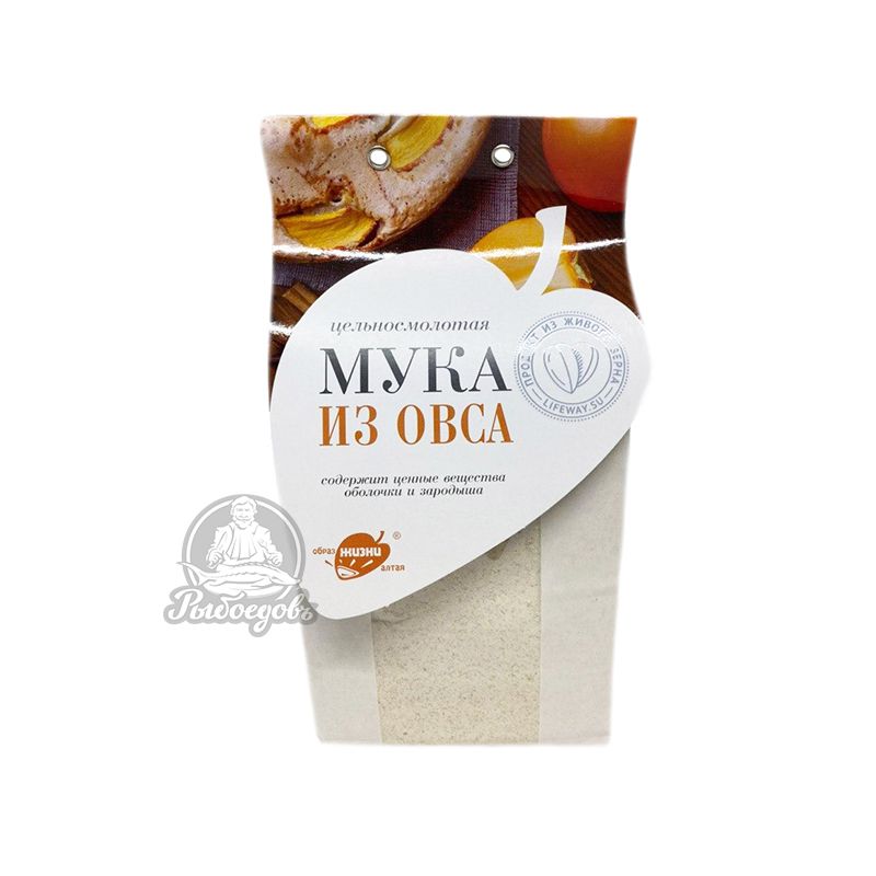 Цельносмолотая мука из Овса Продукт из живого зерна 500гр Цельносмолотая мука из Овса Продукт из живого зерна 500гр