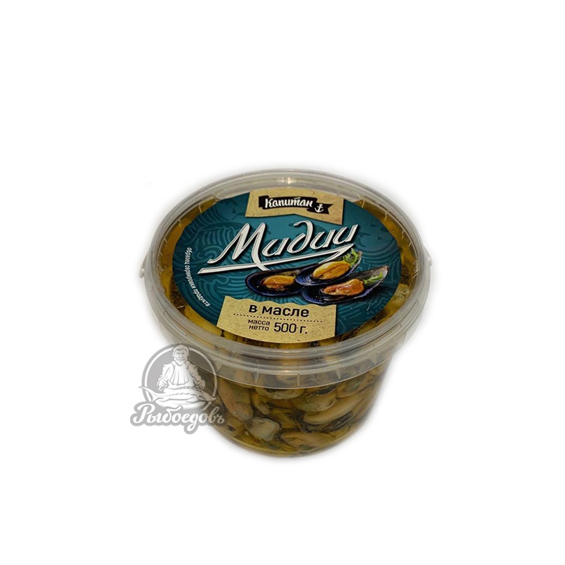 Мидии в масле Капитан 500г Мидии в масле Капитан 500г