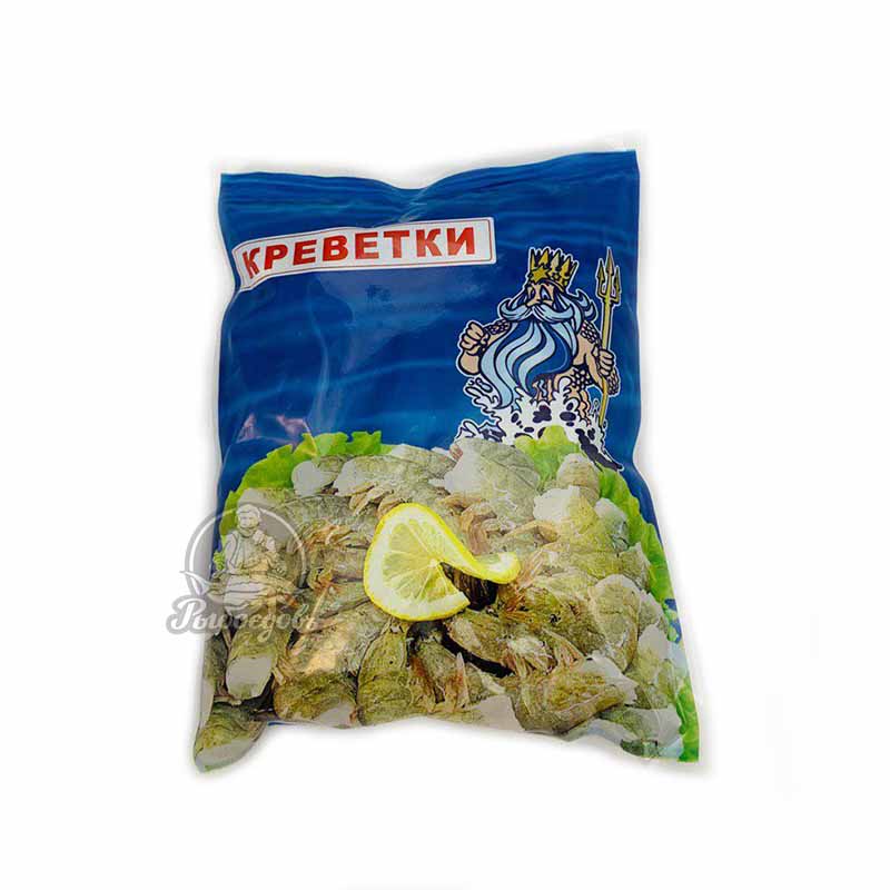 Креветки тигровые сырые 16/20 без головы с хвостиком Креветки тигровые сырые 16/20 без головы с хвостиком